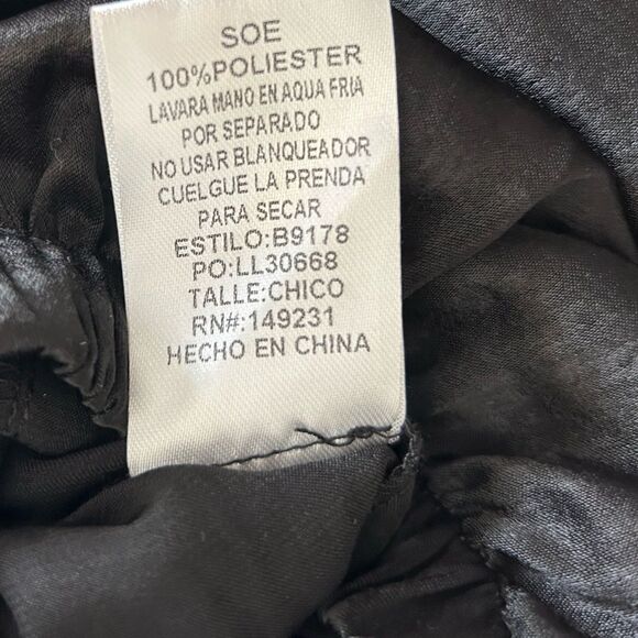 Kori Women’s New Black Satin Sleeveless Jumpsuit with Silver Snaps  Size Small - Picture 14 of 15